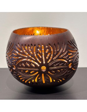 Photophore en noix de coco