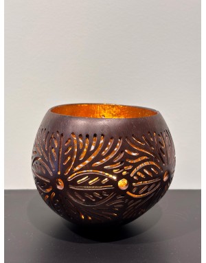 Photophore en noix de coco