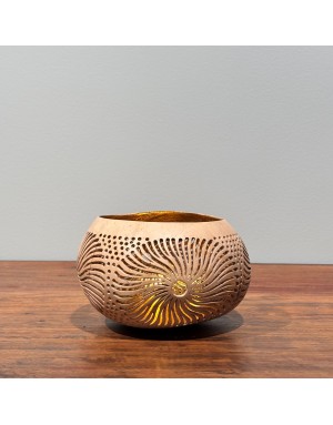 Photophore en noix de coco